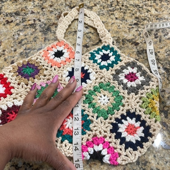 Granny Square Colorful Crochet Bag - Picture 10 of 10